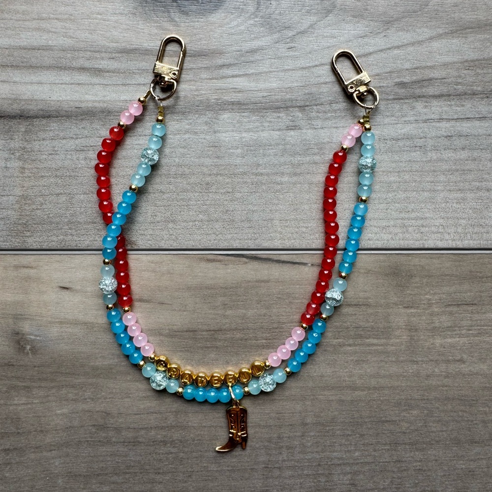 Multicolor Beaded Phone Case Strap